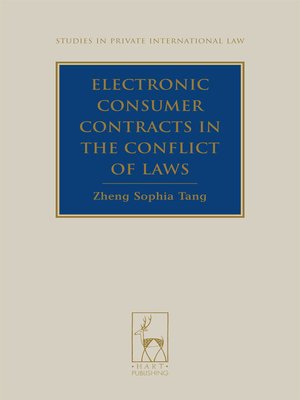 cover image of Electronic Consumer Contracts in the Conflict of Laws